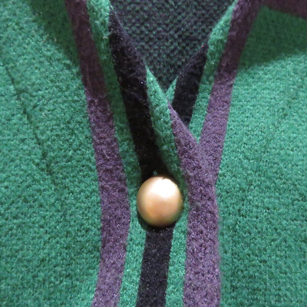 TULAROSA Bellair Cardigan Green Plaid XS Preppy Cropped Old Money - Picture 5 of 15